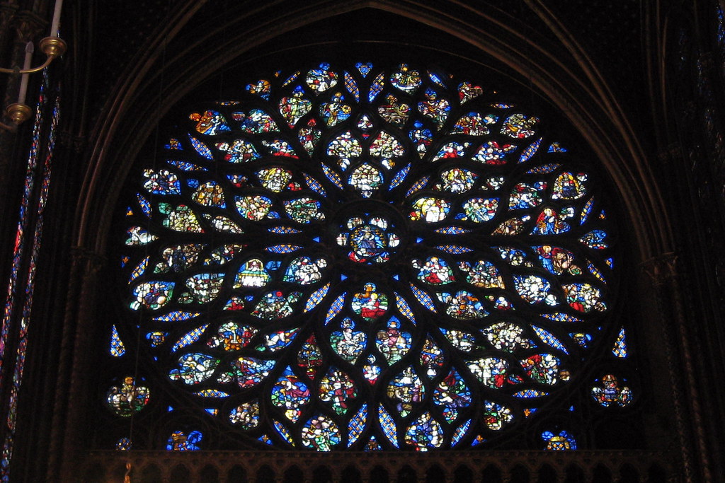 Paris - Île de la Cité: Sainte-Chapelle - Chapelle haute - Apocalypse Rose Window