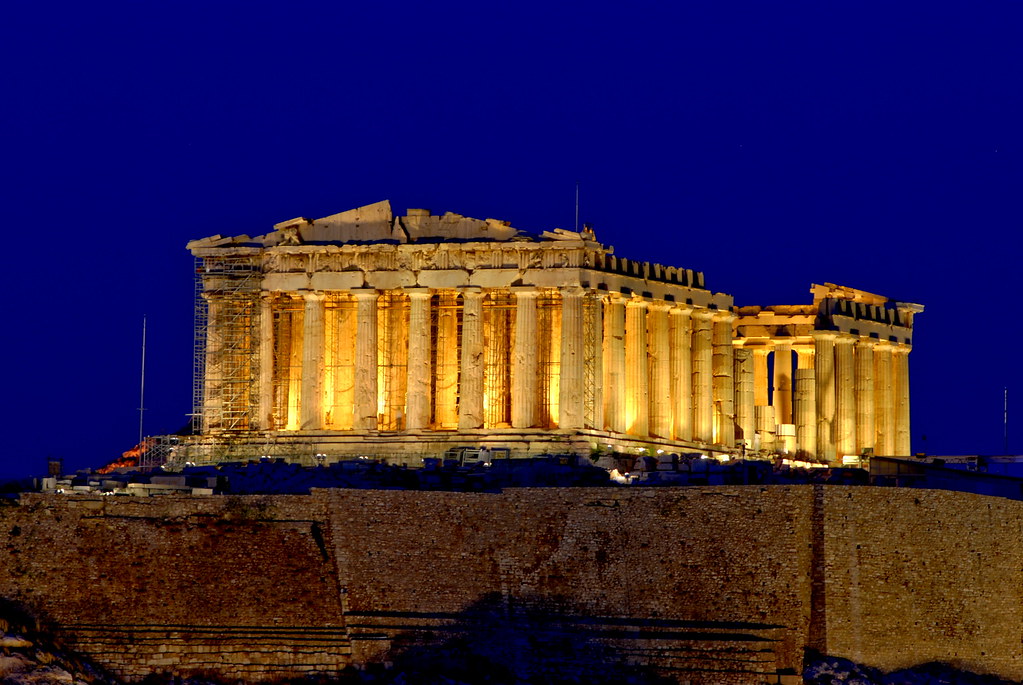Parthenon de nuit