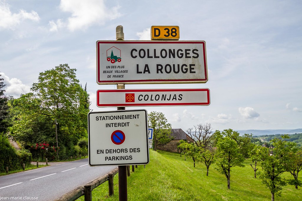Collonge la Rouge -Corrèze -panneau