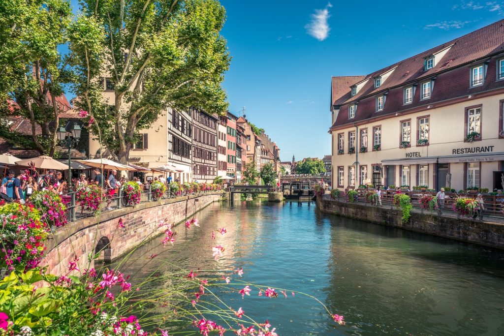 les canaux de la ville de Strasbourg