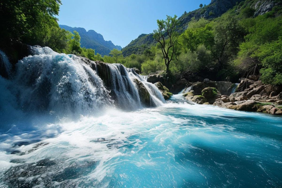 Image de cascade en Corse