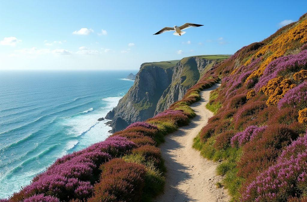 Digne des fjords nordiques, cette côte bretonne sauvage impressionne par ses falaises