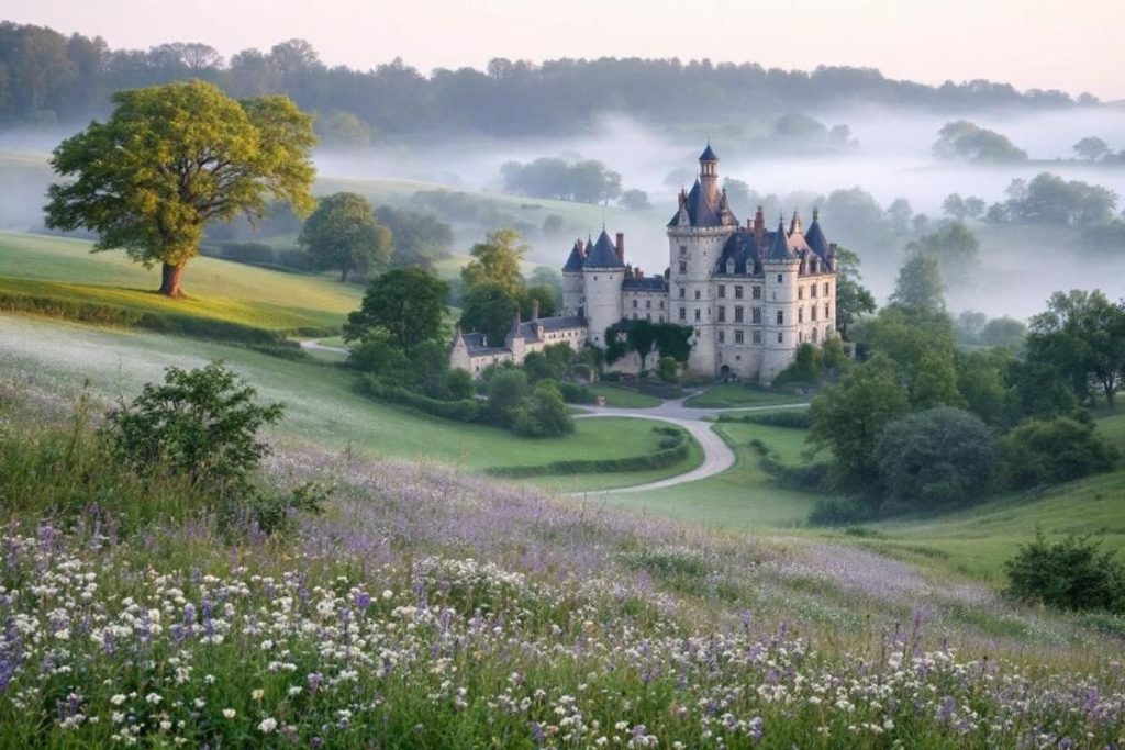 Entre châteaux de la Loire et campagne anglaise, ce territoire déroute