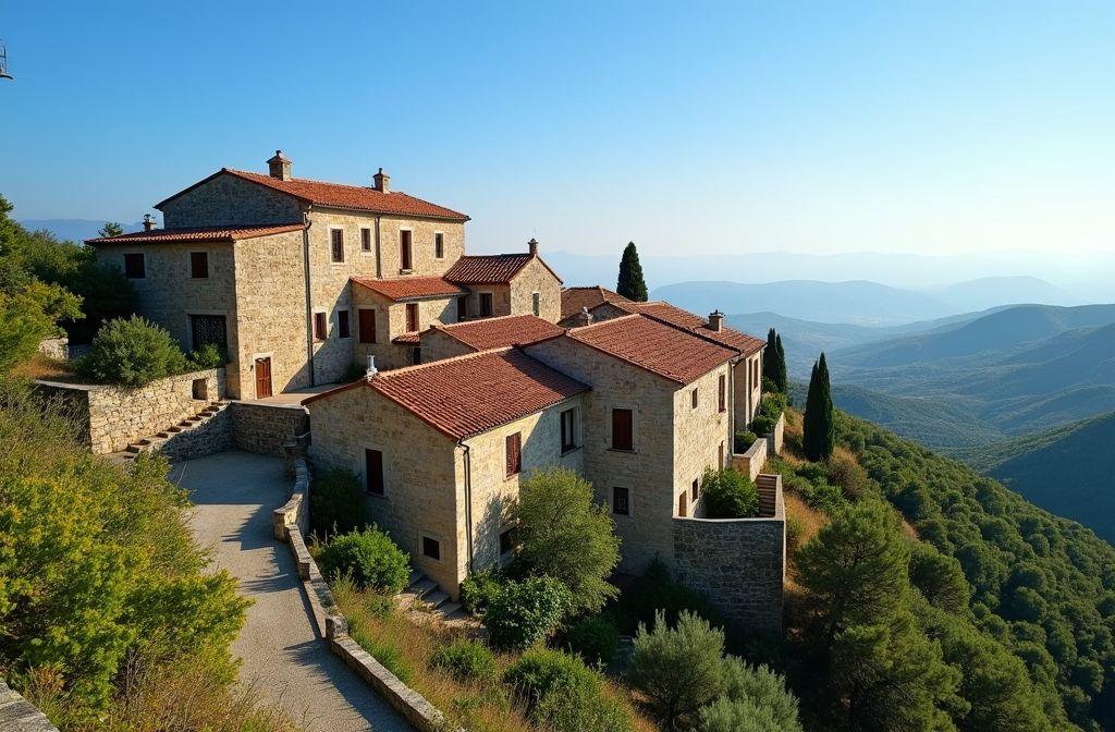 En Corse, ce village perché offre une vue spectaculaire sur la mer Méditerranée