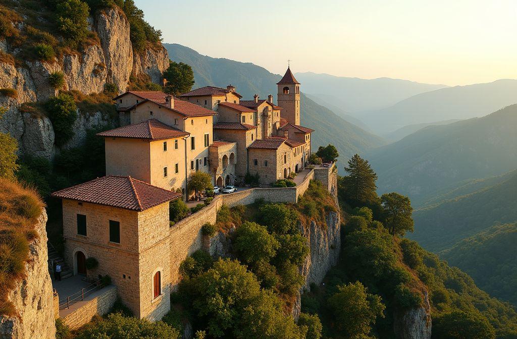 Accroché à la montagne, ce village provençal semble sorti d’un conte médiéval