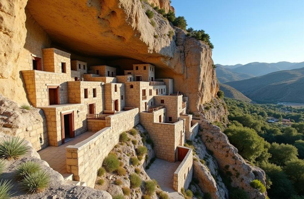 Construit dans la roche, ce village troglodytique est une merveille médiévale unique en France