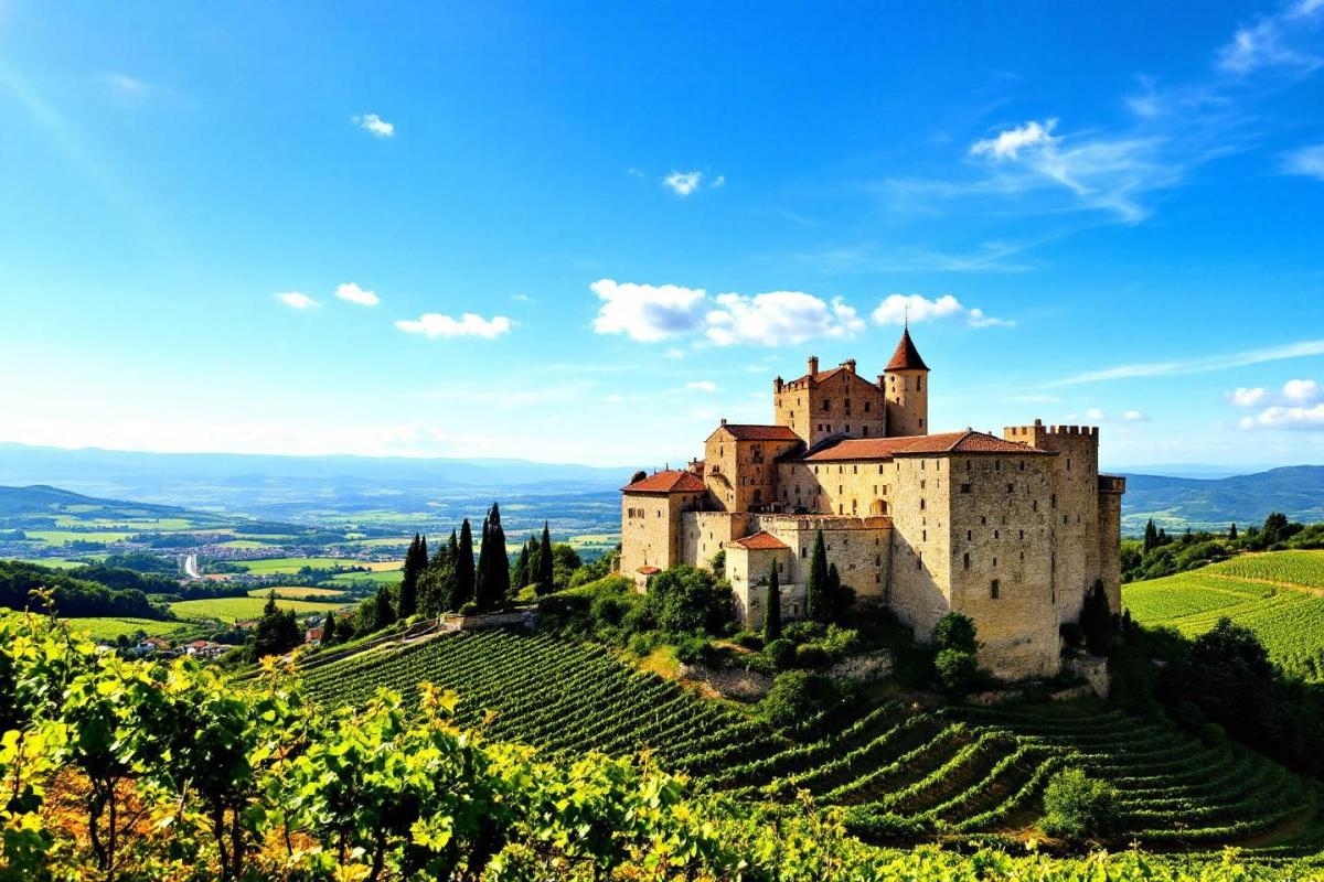 À 30 minutes de Strasbourg, ce château en grès rose domine toute la plaine d’Alsace