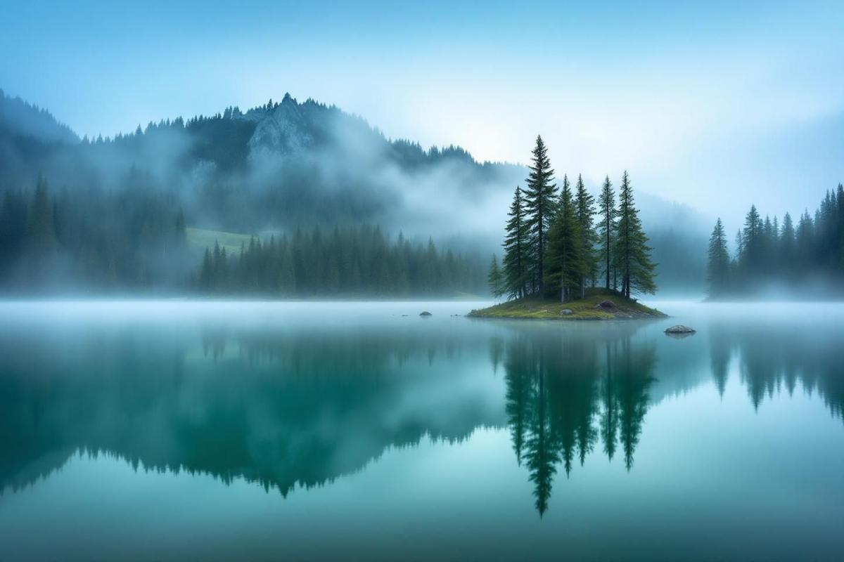 En Savoie, ce lac aux eaux émeraude offre un décor digne du Canada