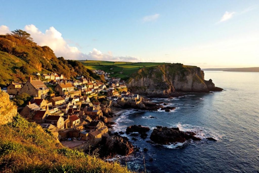 Bordé par des falaises vertigineuses, ce village normand offre l’un des plus beaux panoramas de France