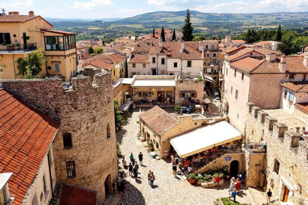 À deux pas de l’Espagne, cette ville fortifiée aux ruelles pavées respire le sud