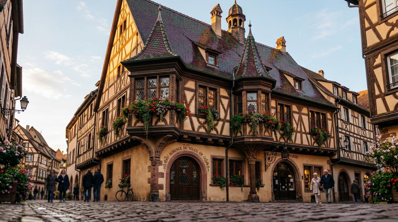 Ce village alsacien coloré semble tout droit sorti d’un conte de fées