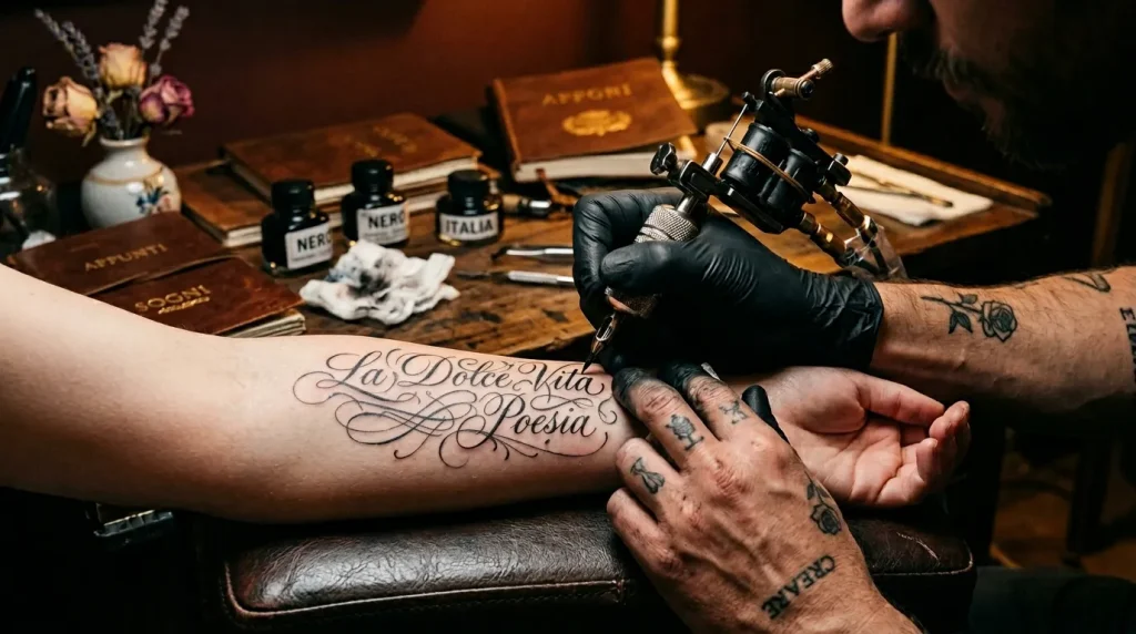 Les meilleures phrases en italien pour tatouage