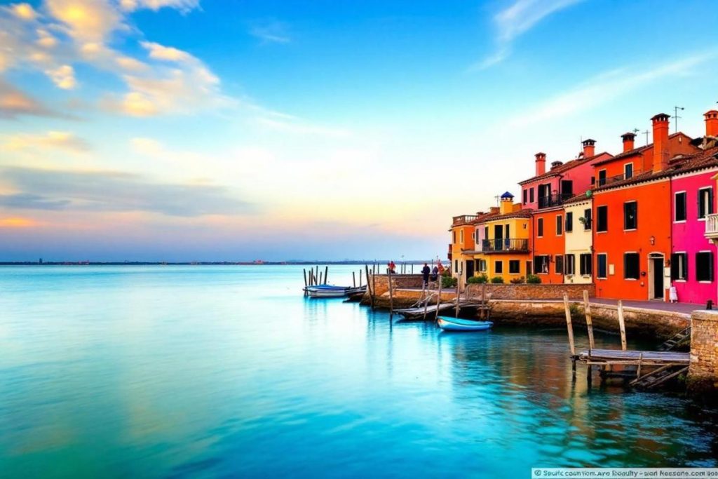 Bordée par une lagune scintillante, cette cité italienne est appelée la "petite Venise de Vénétie"