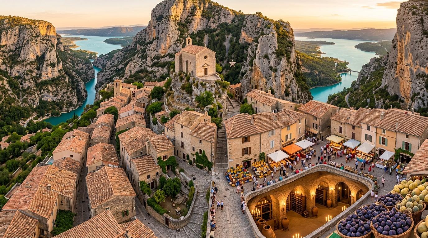 Accroché à la montagne, ce village provençal semble tout droit sorti d’un conte
