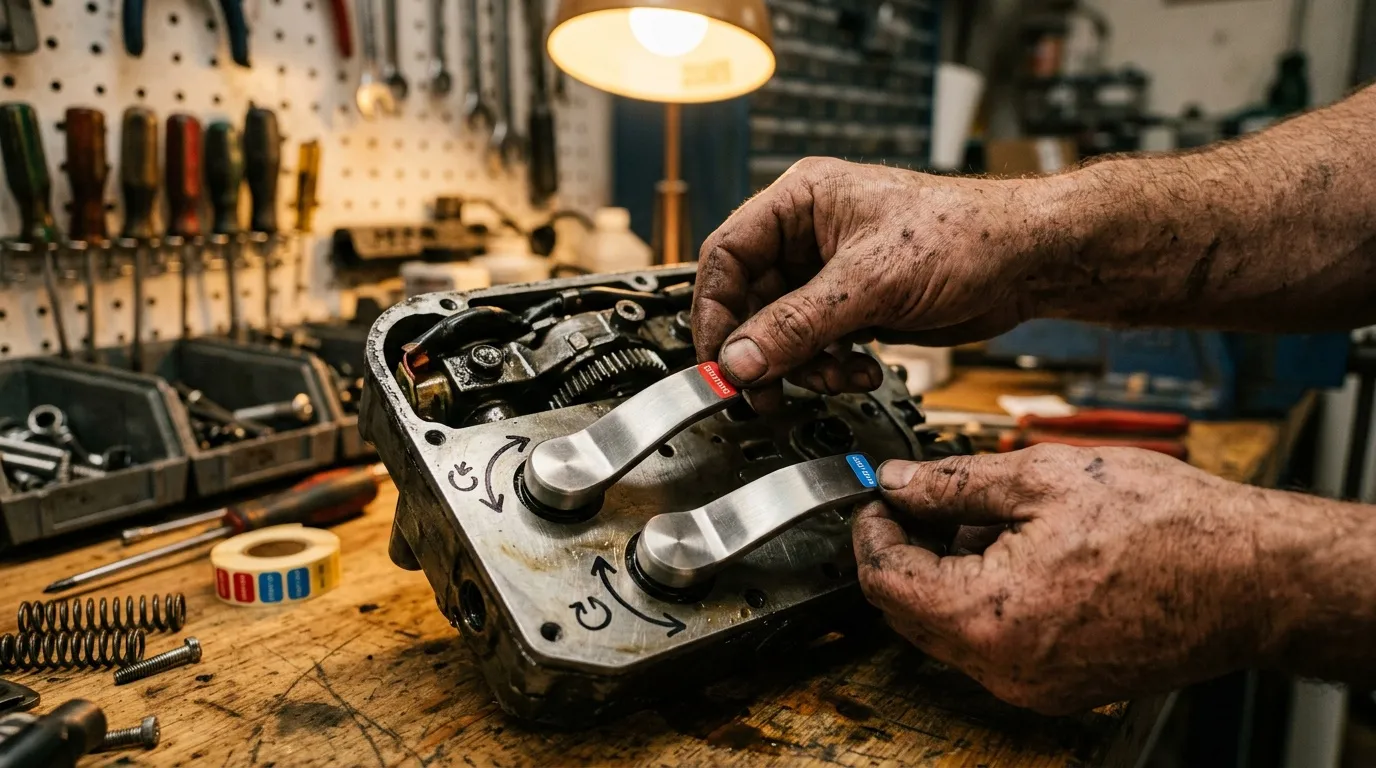 Technicien répare un moteur électrique avec outils de précision