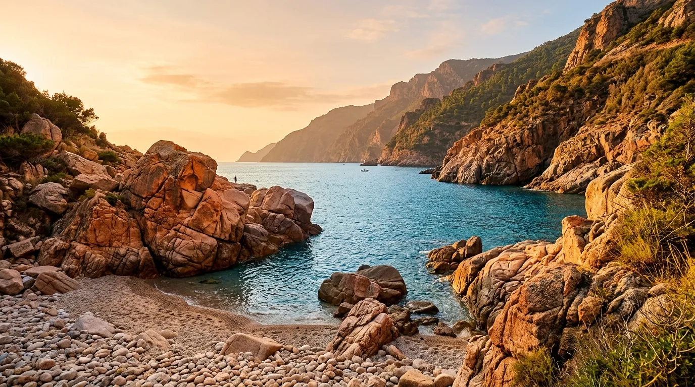 Falaises spectaculaires et eau émeraude : cette crique de Corse est un véritable décor de carte postale