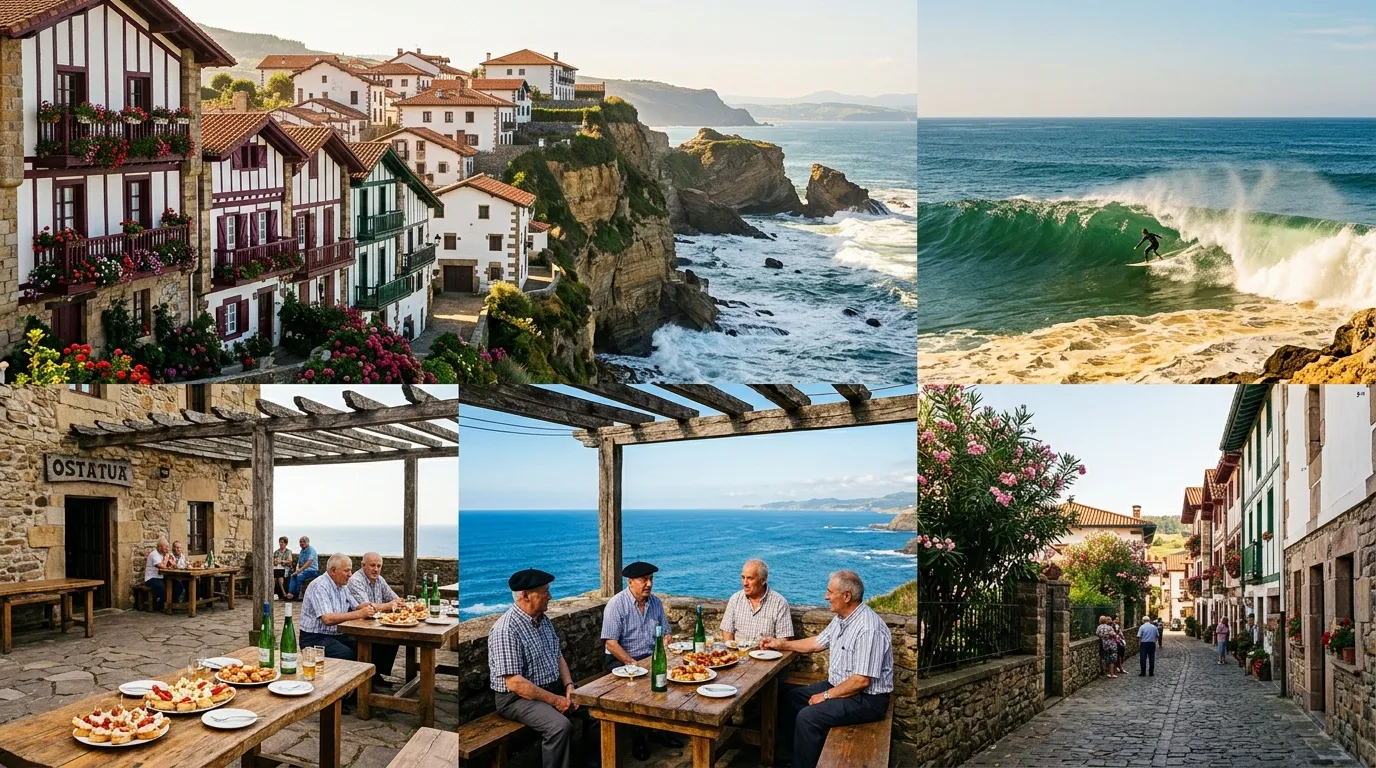 Moins fréquenté que Biarritz, ce village basque séduit avec son petit port et ses maisons traditionnelles