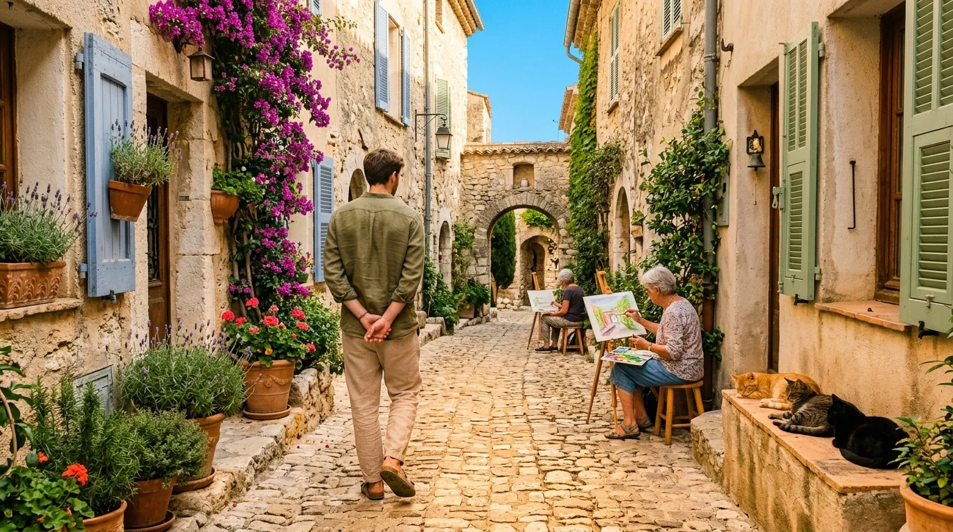 Pas besoin d'aller à Santorin : ce village provençal offre les mêmes ruelles blanches baignées de soleil
