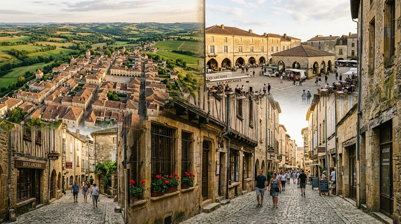 Cette bastide du Sud-Ouest est l'un des plus beaux trésors médiévaux de France