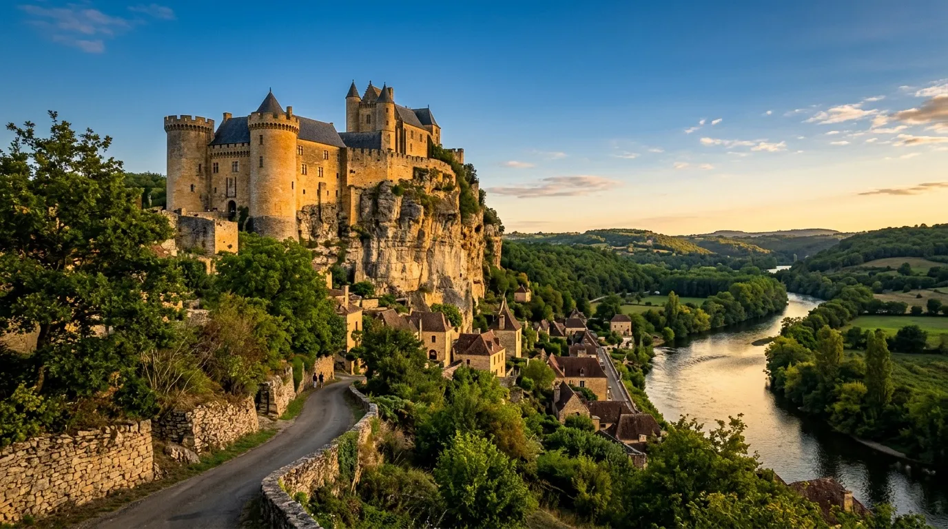Ce château médiéval domine l'une des plus belles boucles de rivière de France