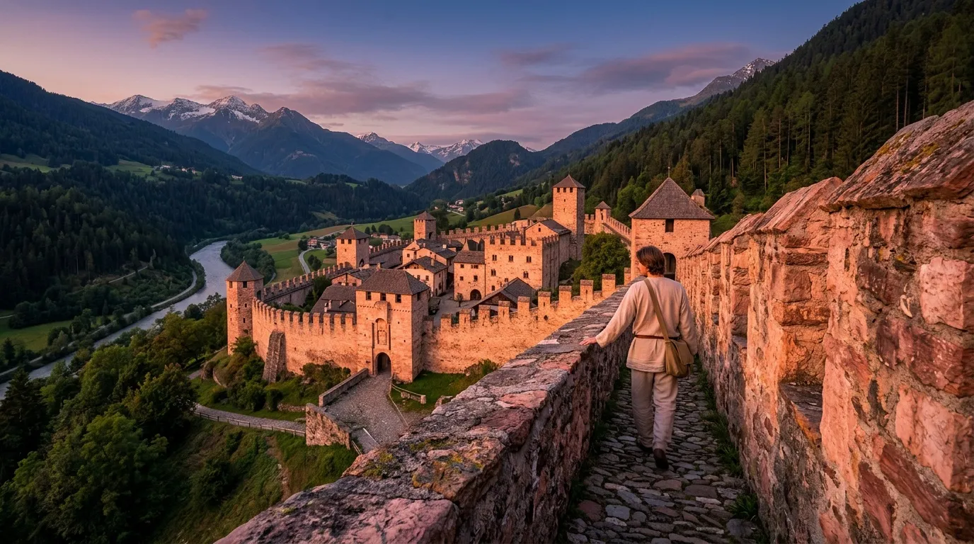 Cette cité fortifiée impressionne autant que Carcassonne, sans attirer les mêmes foules