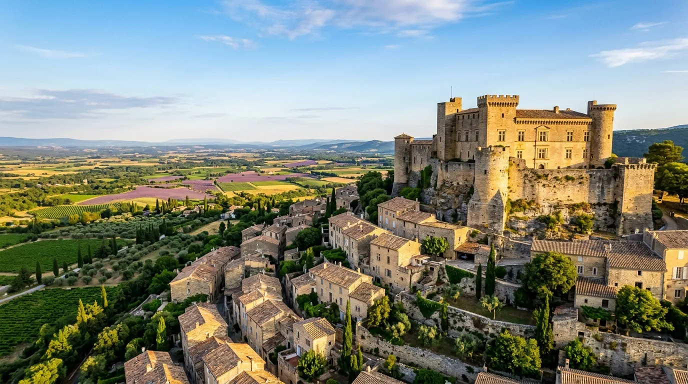 Impossible de deviner depuis la route que ce village abrite l'un des plus beaux panoramas de Provence