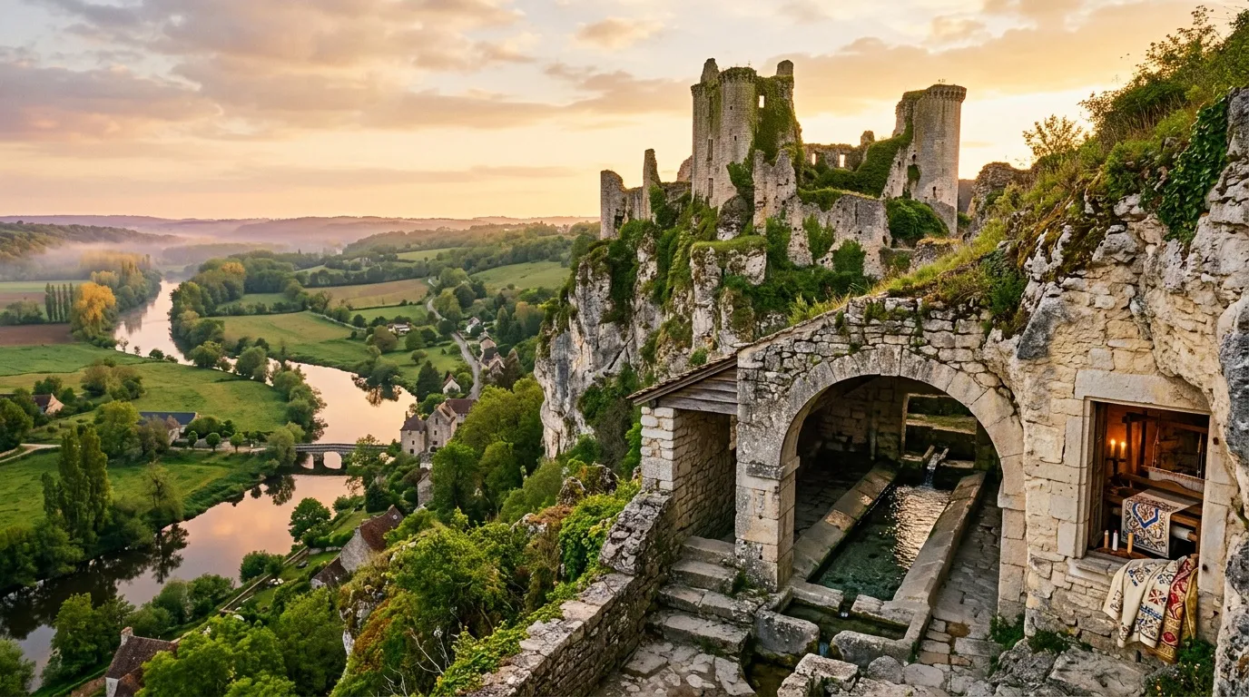 À moins d'1h de Poitiers, ce village troglodytique offre un voyage hors du temps