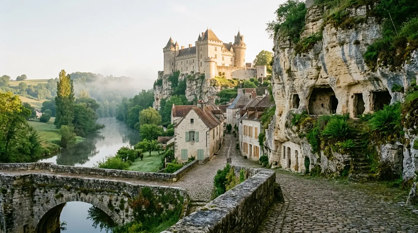 À moins d'1h de Poitiers, ce village troglodytique est l'un des plus insolites de Nouvelle-Aquitaine