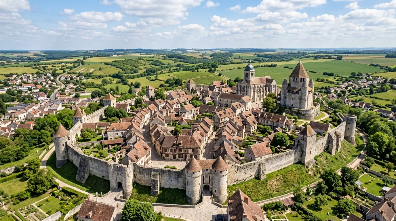 À moins de 2h de Paris, cette cité fortifiée entourée de remparts a conservé tout le charme du Moyen Âge