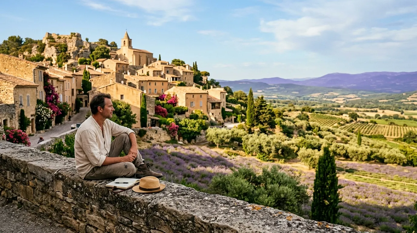 Des maisons de pierre, aucune grande avenue et un silence étonnant : ce village du Luberon semble figé dans le temps