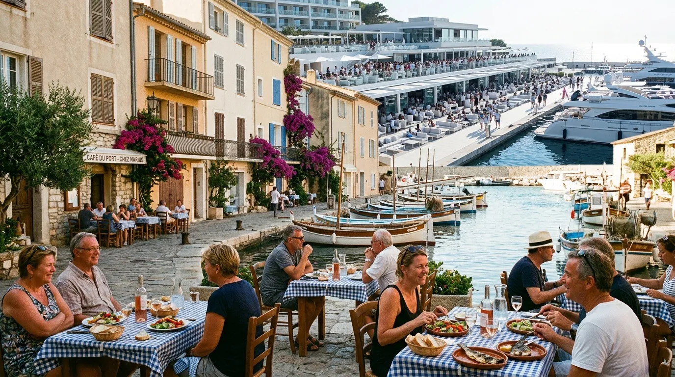 Plus paisible que Saint-Tropez, ce village du Var séduit avec son port coloré et ses ruelles provençales