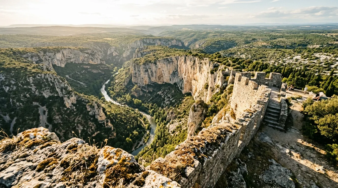 À 45 minutes de Montpellier, ce village perché offre l'un des plus beaux panoramas d'Occitanie