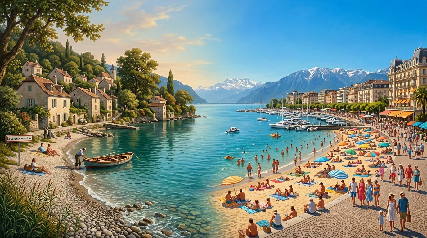 Moins connu qu'Annecy, ce village alpin séduit avec son lac turquoise et ses montagnes