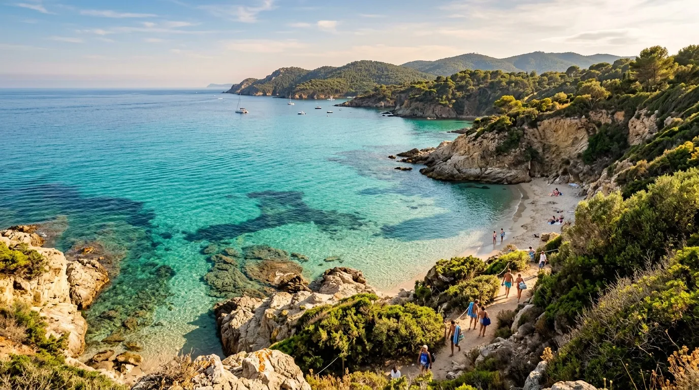 Avec ses criques turquoise et ses pins, cette plage du Var est l'un des plus beaux refuges de Méditerranée