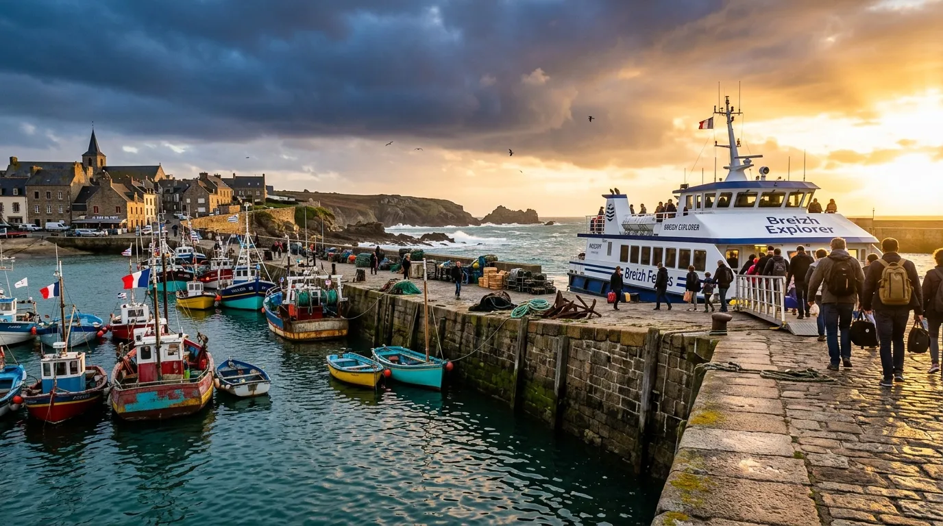 Ce port breton aux façades colorées rappelle les Cinque Terre, sans les foules