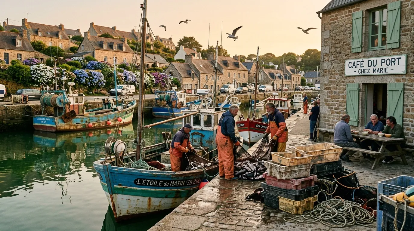 Ce port breton est l'un des plus charmants de la côte, mais il échappe encore au tourisme de masse