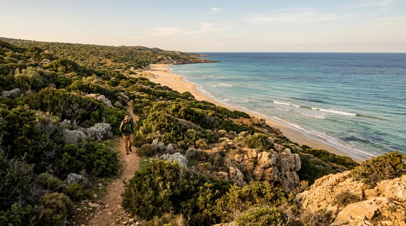 Avec ses eaux cristallines et son sable blanc, cette plage corse ressemble à un véritable lagon