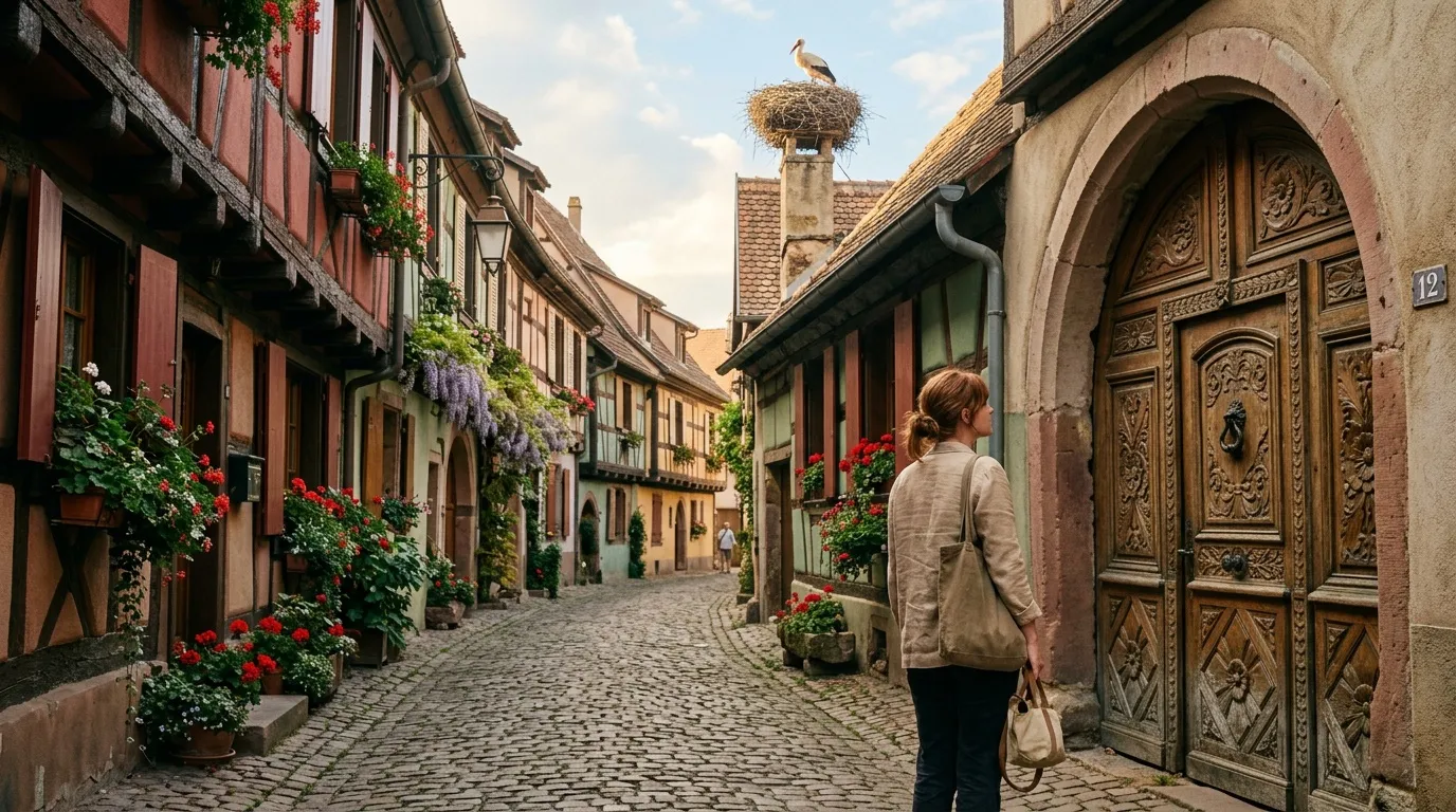 Les voyageurs tombent sous le charme de ce village alsacien qui semble figé dans le temps