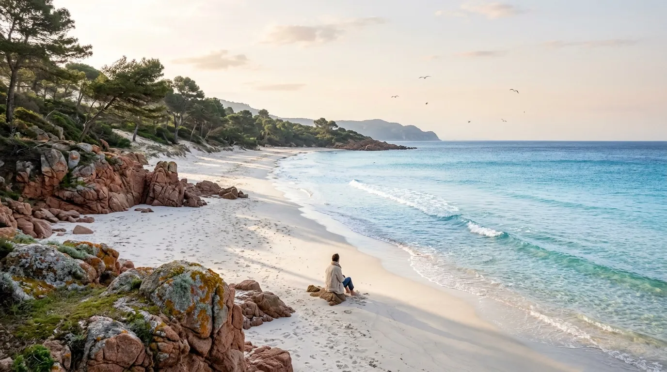 Ses falaises, son eau turquoise et son sable clair font de cette plage un décor presque irréel