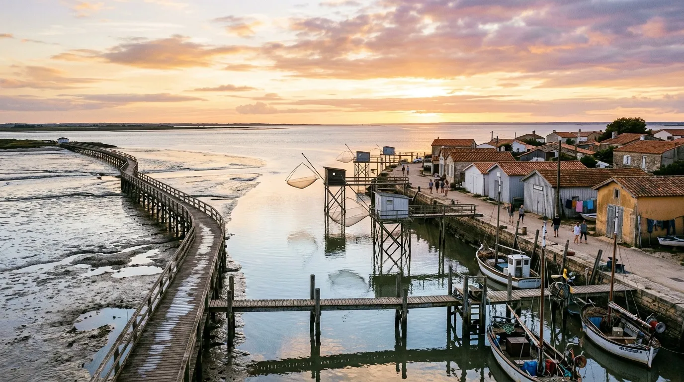 Plus tranquille que l'Île de Ré, ce village de Charente-Maritime séduit avec son port et ses maisons blanches