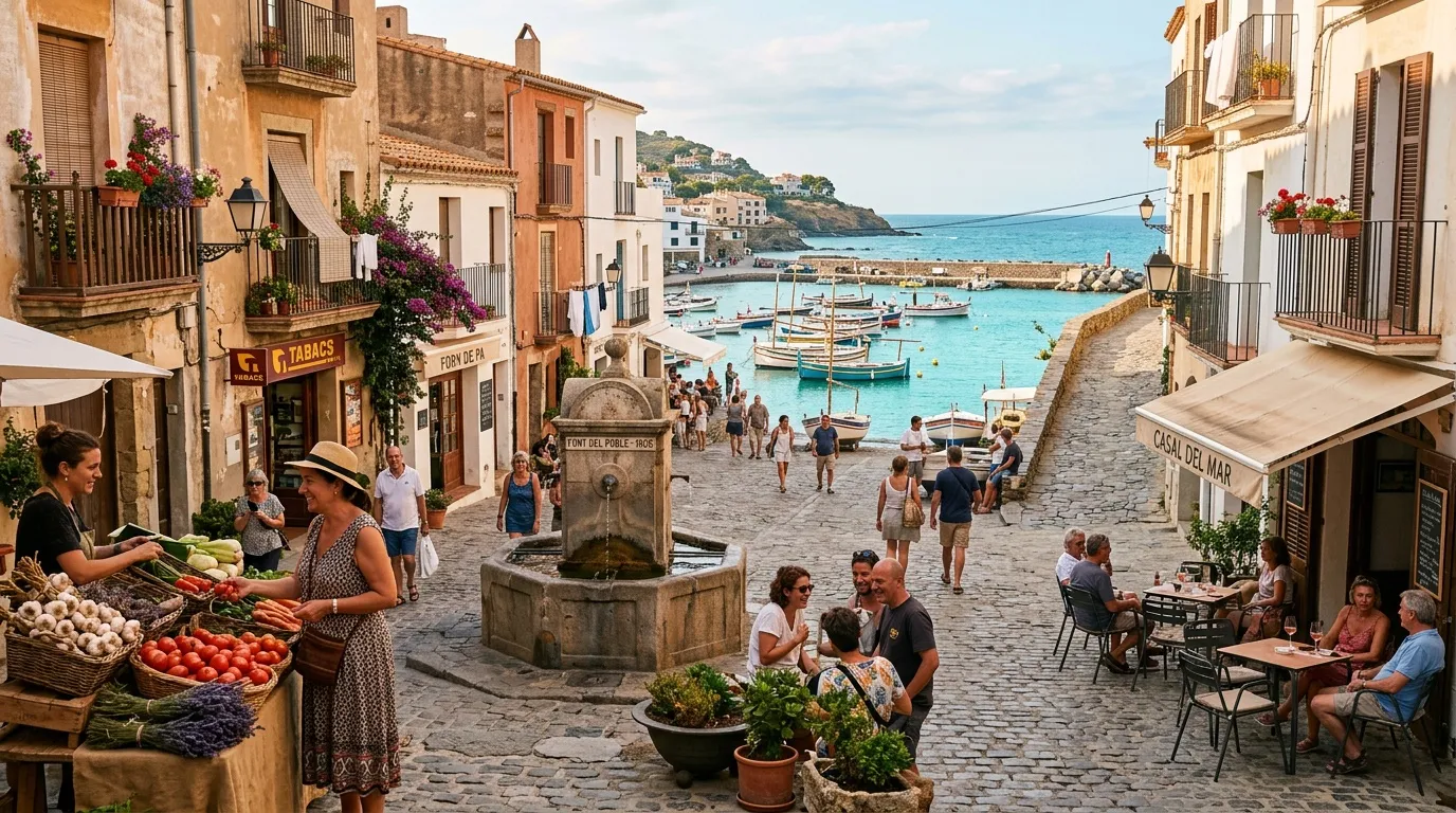 Moins fréquenté que Collioure, ce port catalan séduit avec ses maisons pastel et son front de mer paisible