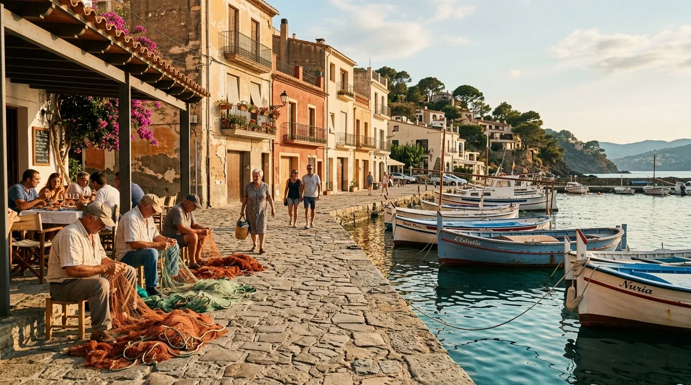 Plus préservé que Collioure, ce petit port catalan offre une ambiance hors du temps