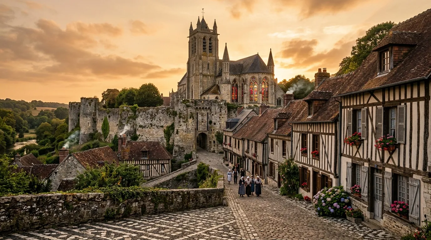 Cette cité de caractère cache l'un des plus beaux jardins de France
