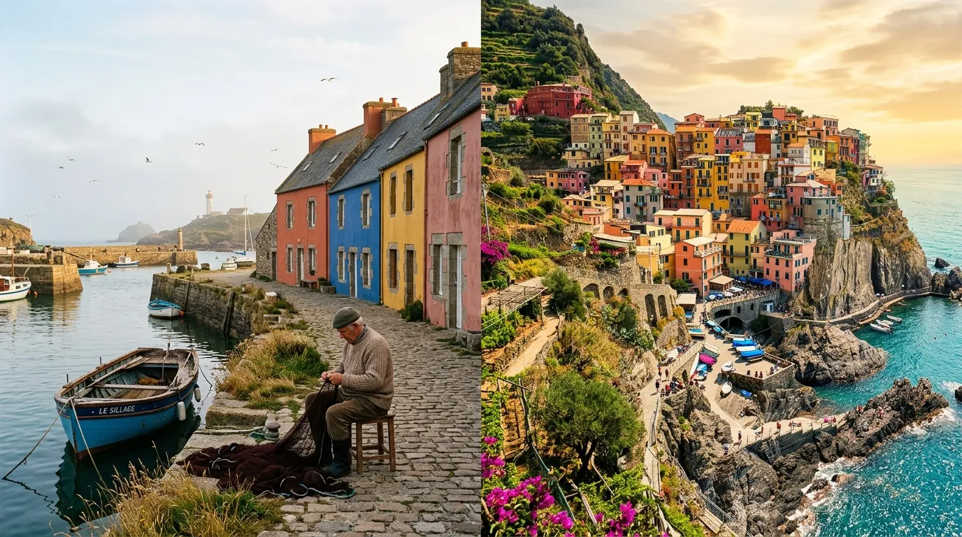 Ce port breton aux façades colorées rappelle les Cinque Terre, sans les foules