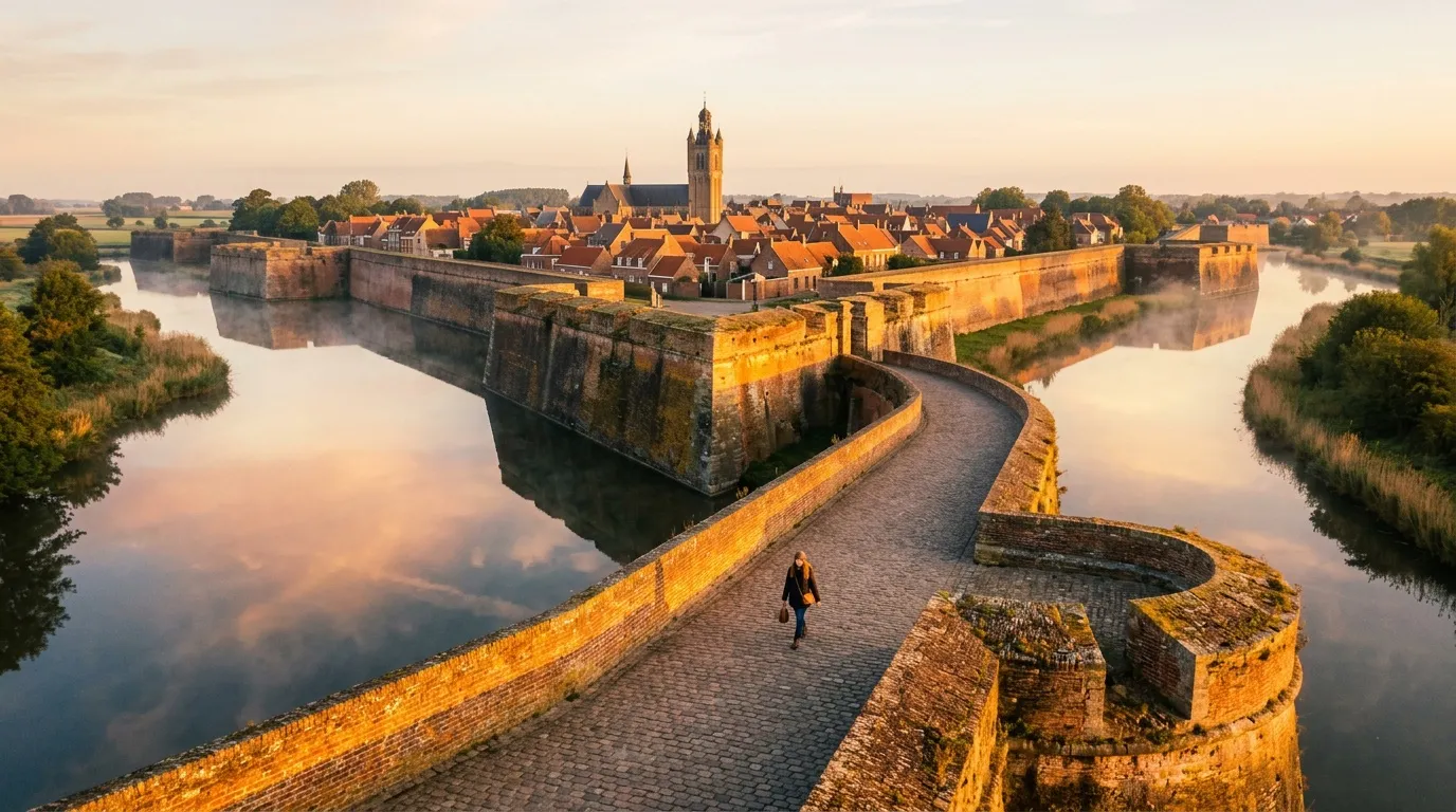 À 1h de Lille, cette ville fortifiée possède l'une des plus impressionnantes citadelles de France