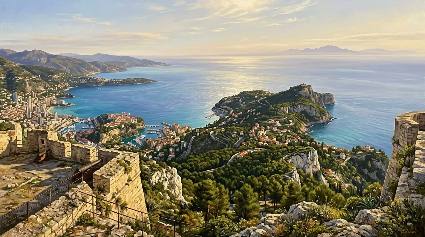 Plus authentique que Menton, ce village perché domine la Méditerranée dans un décor spectaculaire