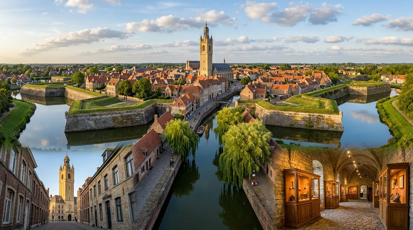 À 1h de Lille, cette ville fortifiée flamande charme avec ses canaux, ses remparts et son architecture préservée