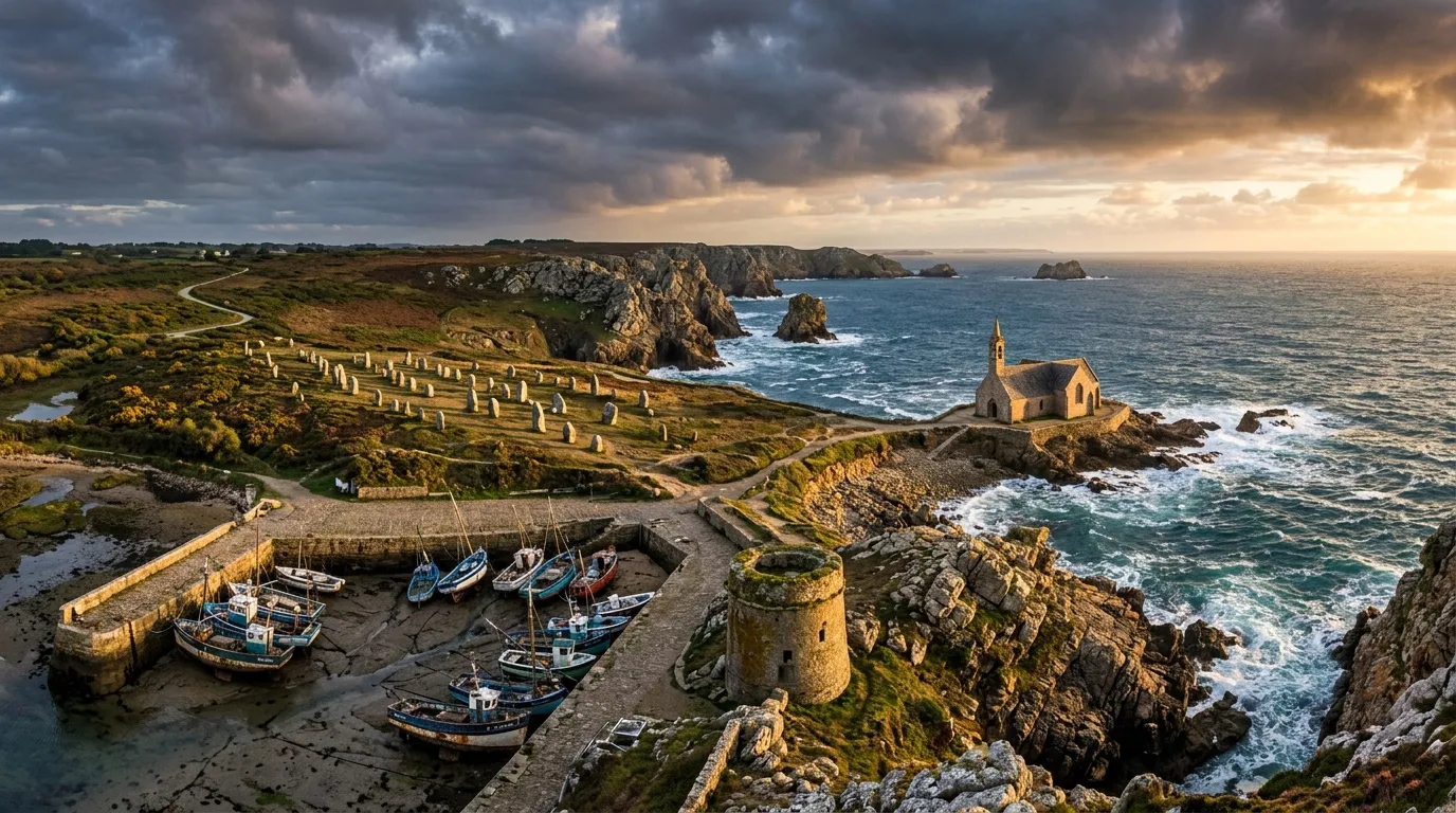 À 1h de Brest, ce village du Finistère offre un panorama spectaculaire entre falaises et océan