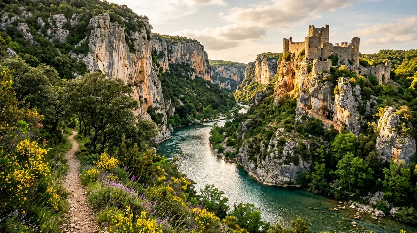À moins d'1h de Montpellier, ce village médiéval abrite l'un des plus beaux ponts de France