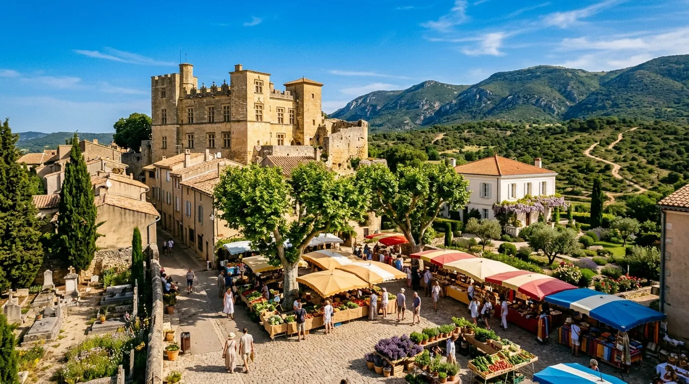 À 1h de Aix-en-Provence, ce village perché est considéré comme l'un des plus beaux de Provence